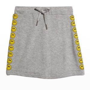 Girls Flowers by Zoe smiley face skirt